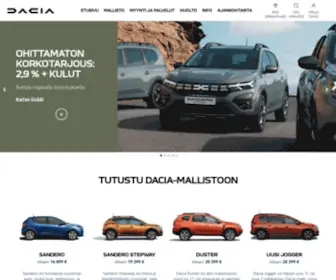 Dacia.fi(Dacian järkihintainen mallisto) Screenshot