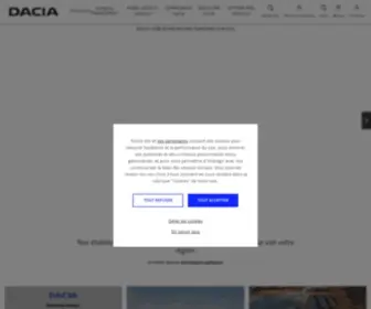 Dacia.fr(Découvrez toute la gamme Dacia) Screenshot