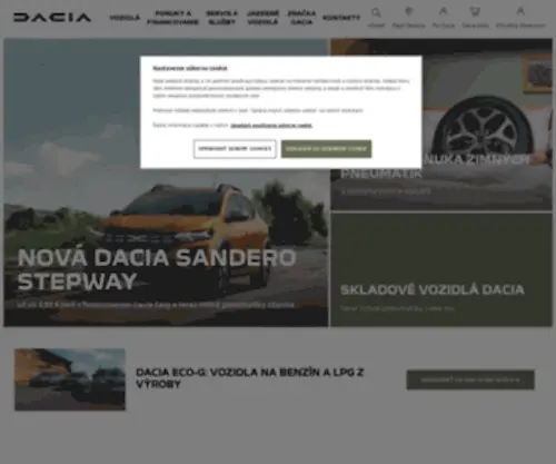 Dacia.sk Screenshot