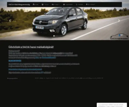 Daciaklub.hu(DACIA) Screenshot