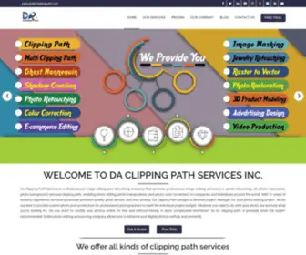 Daclippingpath.com(DA clipping path services studio) Screenshot