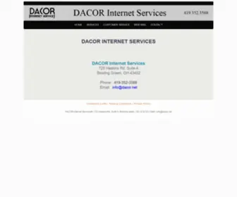 Dacor.net(DACOR Internet) Screenshot