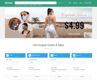 Dacoz.com(Promo Codes and Deals for Popular Online Stores) Screenshot