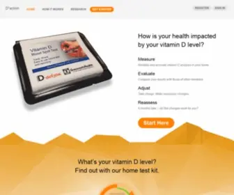 Daction.org(Home Vitamin D Test Kit & Research Study) Screenshot
