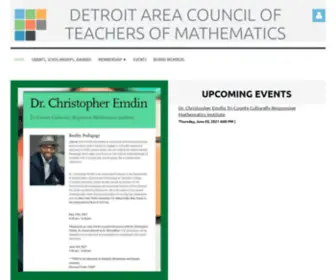 Dactm.org(Detroit Area Council of Teachers of Mathematics) Screenshot