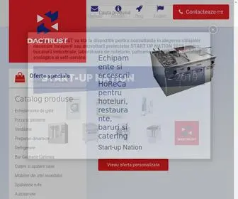 Dactrust.ro(Furnizorul tau pentru Echipamente Profesionale HoReCa si servicii de consultanta) Screenshot