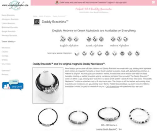 Daddybracelet.com(Magnetic Daddy Bracelets & Necklaces) Screenshot