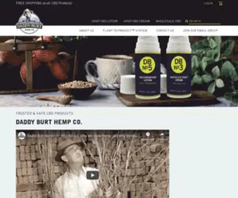 Daddyburt.com(Daddy Burt Hemp Co) Screenshot