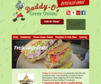 Daddyosgreenonion.com(Daddy-O's Green Onion) Screenshot