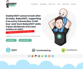 Daddyusdt.finance(A BSC token) Screenshot