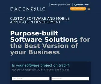 Dadenllc.com(Custom Software and Mobile Application Development) Screenshot