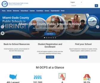 Dadeschools.net(Miami-Dade County Public Schools) Screenshot