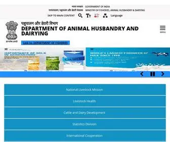 Dadf.gov.in(Department of Animal Husbandry & Dairying) Screenshot