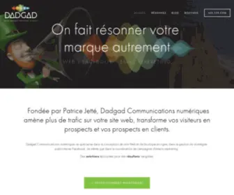 Dadgad.ca(Conception de sites web et de boutiques en ligne) Screenshot