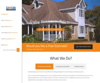 Dads-Roofing.com(Roofing & Restoration Contractor in Foley Alabama) Screenshot