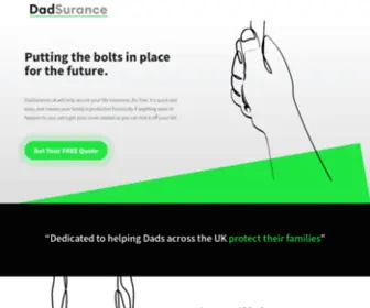 Dadsurance.uk(Helping Dads protect their families) Screenshot