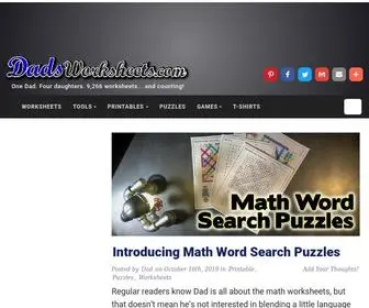 Dadsworksheets.com(Math worksheets) Screenshot