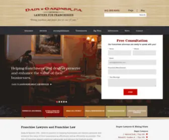 Dadygarner.com(Franchisee Attorneys) Screenshot