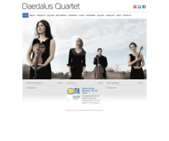 Daedalusquartet.com(Daedalus Quartet) Screenshot