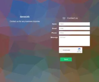 Daemon.info(Contact us for any business inquiries) Screenshot