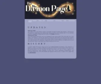 Daemonpage.com(The daemon page) Screenshot