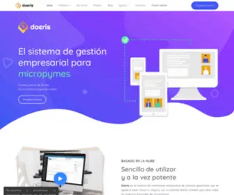 Daeris.com(El Sistema de Gestión Empresarial Para Pymes) Screenshot