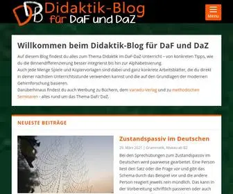 Daf-Daz-Didaktik.de(DaF-DaZ-Didaktik - Didaktik im DaF-DaZ-Unterricht: Methoden, Arbeitsblätter, Anregungen und mehr) Screenshot