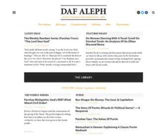 Dafaleph.com(Daf Aleph) Screenshot