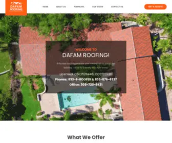 Dafamroofing.com(Dafamroofing) Screenshot