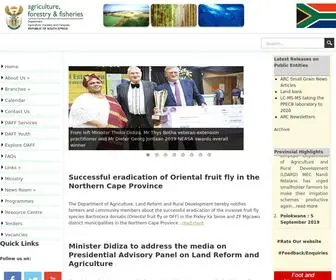 Daff.gov.za(Department of Agriculture) Screenshot