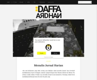 Daffaardhan.com(Daffa Ardhan) Screenshot