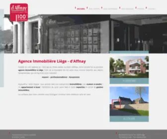 Daffnay.be(Agence immobilière Liège) Screenshot