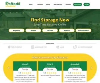 Daffodilstorage.com(Self Storage in Washington) Screenshot