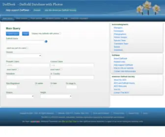 Daffseek.org(Daffodil Database with Photos DaffSeek) Screenshot