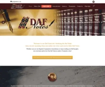 Dafnotes.com(DafYomi Daily Review and Daf Notes) Screenshot