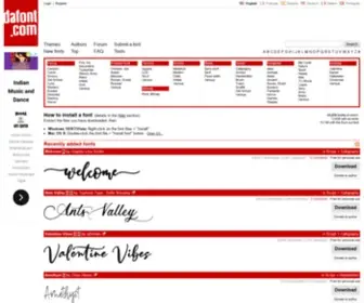 Dafont.net(Download fonts) Screenshot