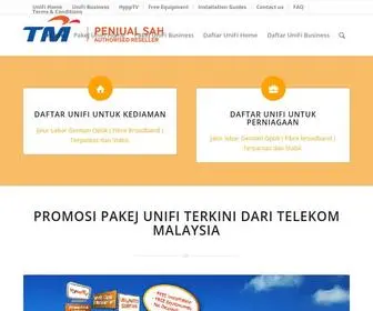 Daftarbroadband.com(Daftar TM UniFi Secara Online) Screenshot