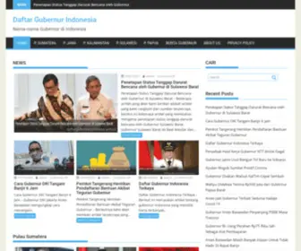 Daftargubenurindonesia.web.id(Daftar Gubernur Indonesia) Screenshot