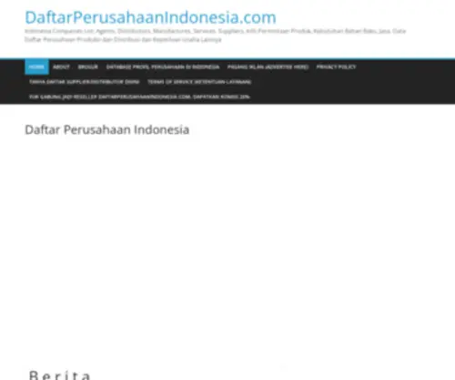 Daftarperusahaanindonesia.com(Indonesia companies list) Screenshot