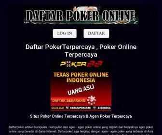 Daftarpoker.tech Screenshot