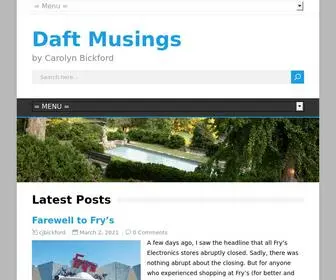 Daftmusings.com(By Carolyn Bickford) Screenshot