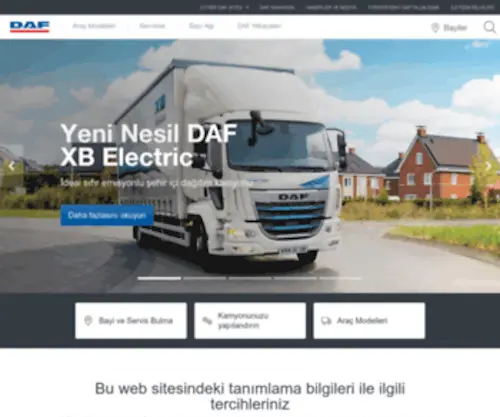 Daftrucks.com.tr(DAF Trucks Turkey Otomotiv Ticaret Limited) Screenshot