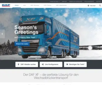 Daftrucks.de(Wilkommen bei DAF) Screenshot