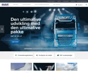 Daftrucks.dk(DAF Trucks Danmark) Screenshot