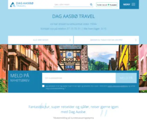 Dagaasbo.no(Dag Aasbø Travel) Screenshot