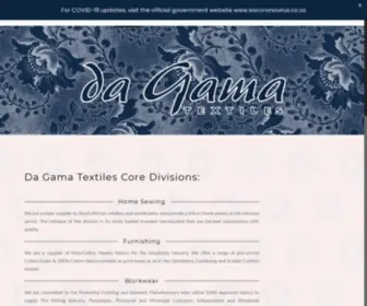Dagama.co.za(Da Gama Textiles) Screenshot
