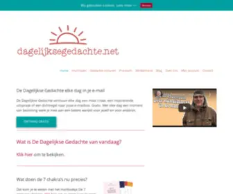 Dagelijksegedachte.net(Dagelijkse Gedachte) Screenshot