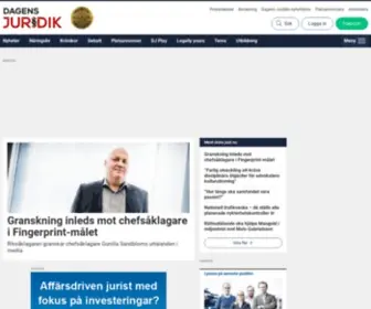 Dagensjuridik.se(Sveriges Juridiska Dagstidning) Screenshot