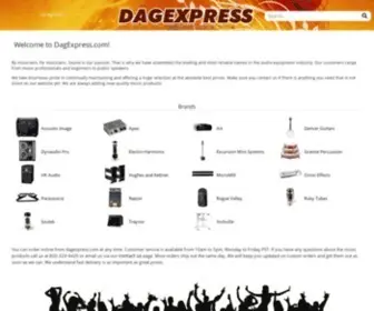 Dagexpress.com(Digital Audio Graphics Express) Screenshot