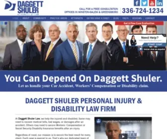 Daggettshulerlaw.com(Winston-Salem Personal Injury Attorneys) Screenshot